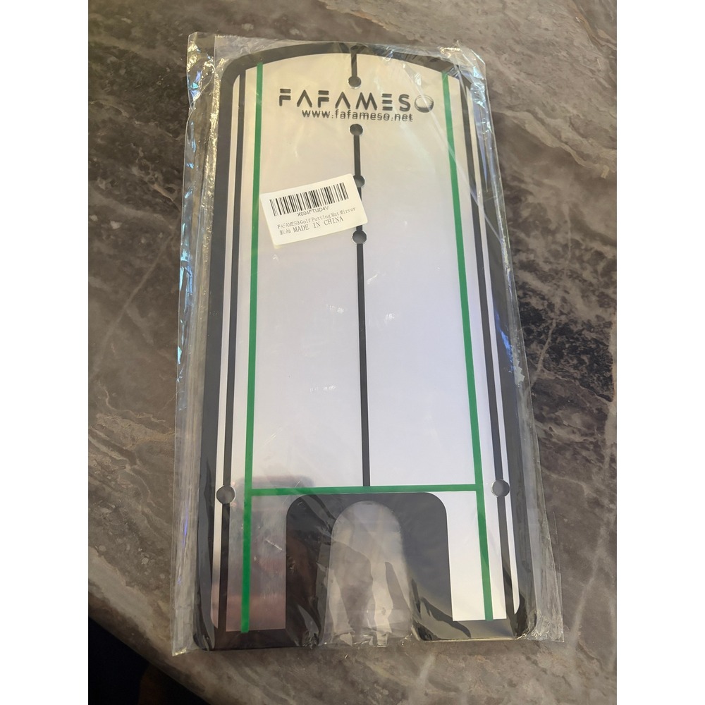 FAFAMESO Golf Putting Mat Mirror Alignment Training Aid Practice Tool